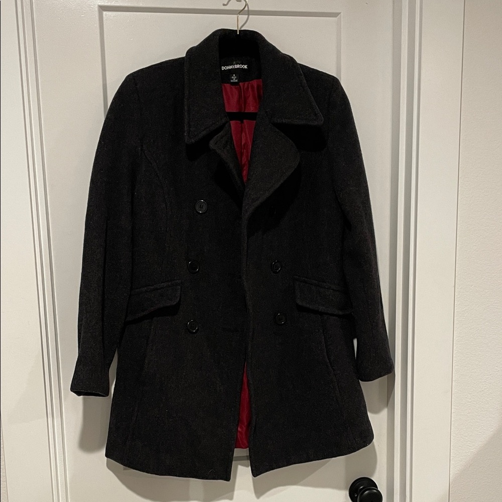 Donnybrook vintage 100% wool Charcoal Coat